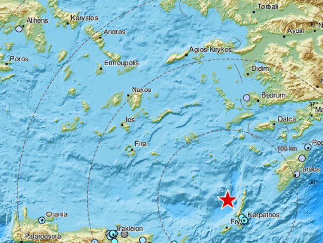 Земљотрес у Грчкој (фото:EMSC) - 