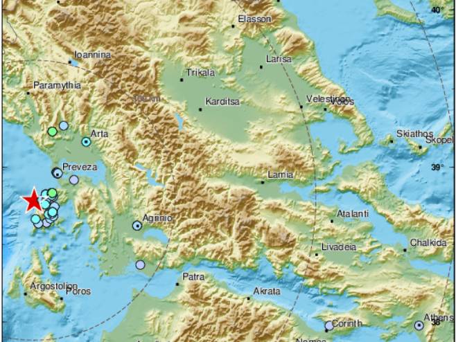 Земљотрес у Грчкој, Фото: EMSC Twitter - 