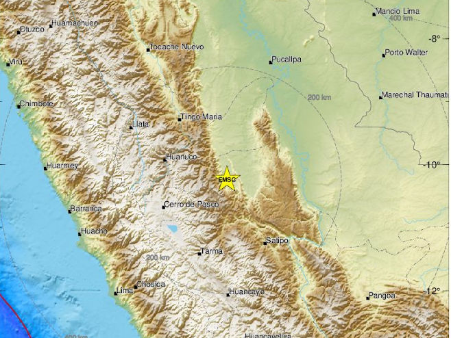 Перу - земљотрес (Фото: www.emsc-csem.org) - 