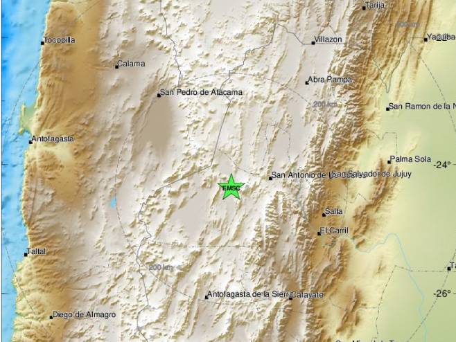 Земљотрес у Чилеу (фото: EMSC) - 