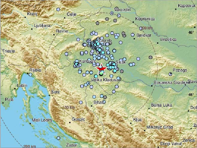 Земљотрес - Хрватска (фото: ЕМСЦ) - 