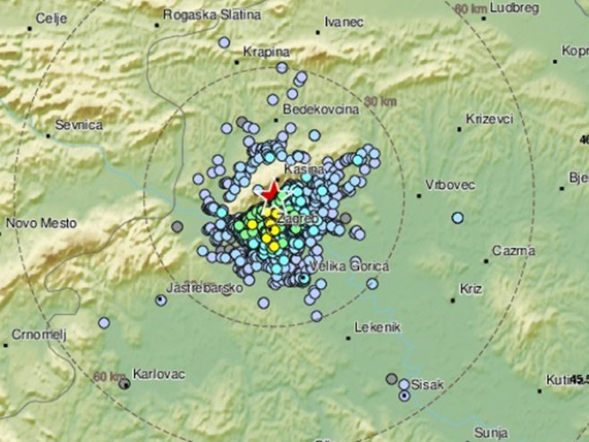 Земљотрес у Загребу (Фото: ЕМСЦ) - 
