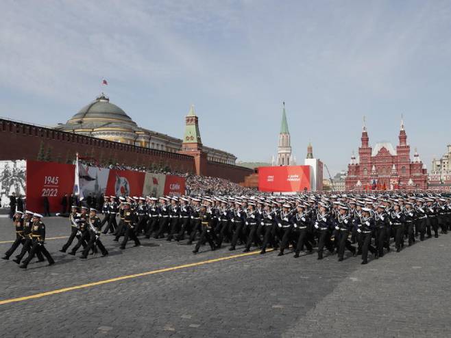 Generalna proba vojne parade u Moskvi (Foto: EPA-EFE/YURI KOCHETKOV) 