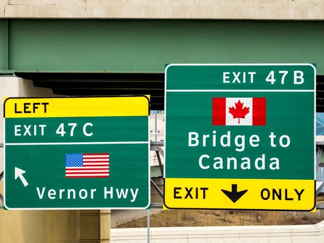 Граница САД и Канаде (Фото: EPA/STEVE FECHT, илустрација) - 