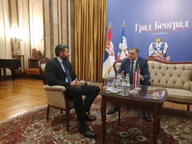 Milorad Dodik i Aleksandar Šapić (foto: RTRS)