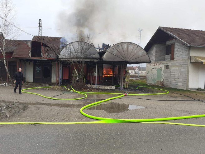 Požar u Omarskoj (Foto: RTRS)