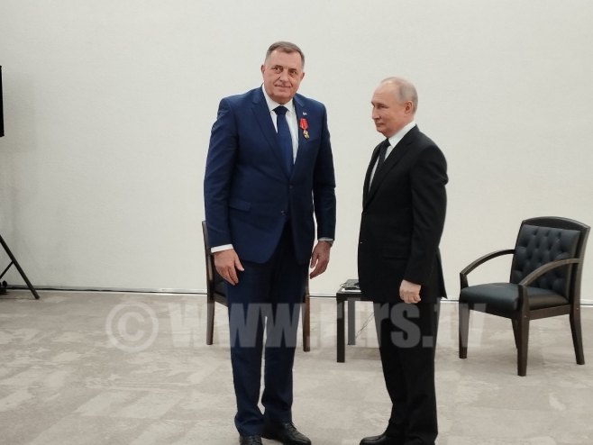 Путин и Додик - Фото: РТРС
