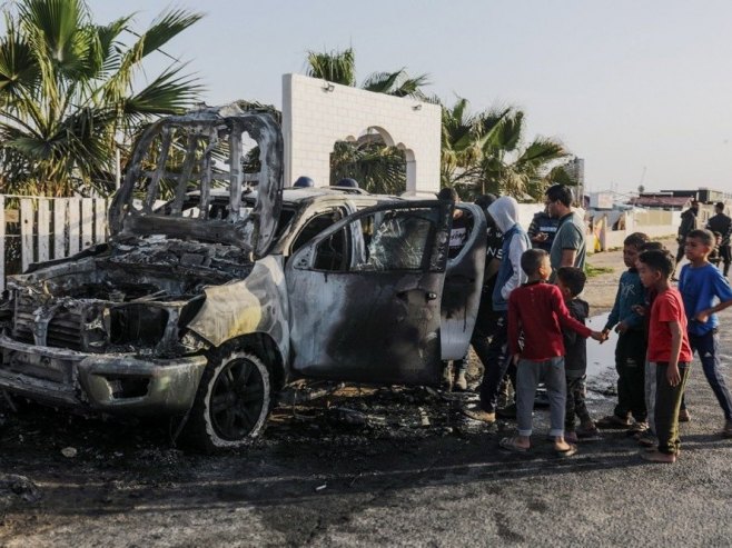 Газа: Напад на хуманитарно возило (Фото: EPA-EFE/MOHAMMED SABER EPA-EFE/MOHAMMED SABER) - 