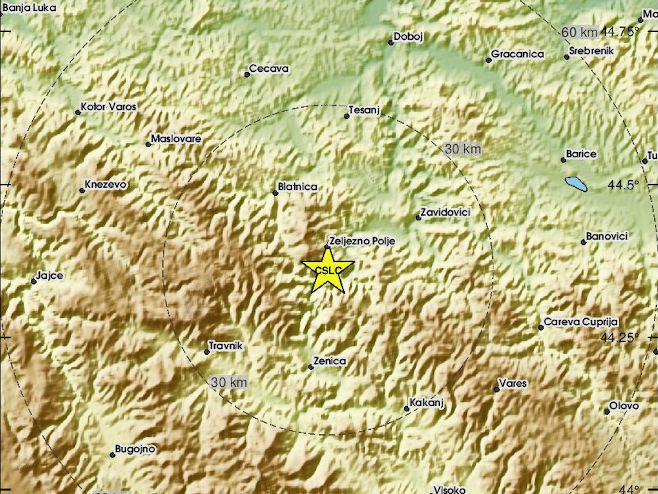 Земљотрес код Зенице