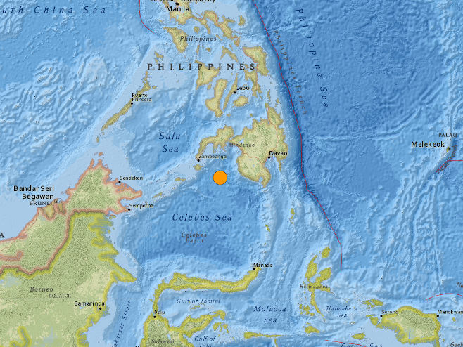 Земљотрес код Филипина (Фото: earthquake.usgs.gov) - 