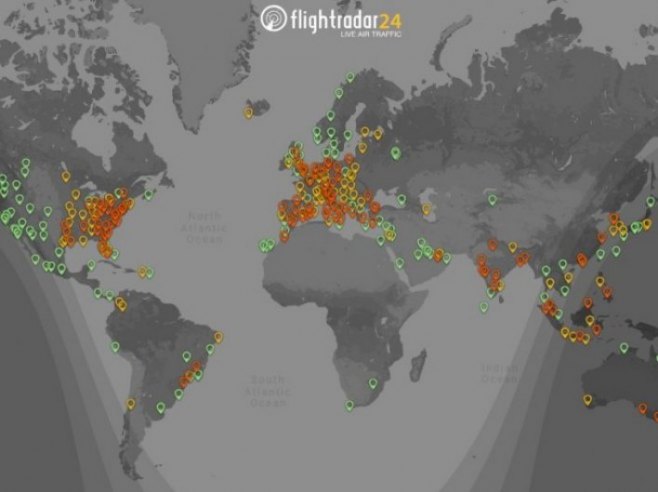 Објављена мапа аеродрома на свијету са тренутним стањем због пада система