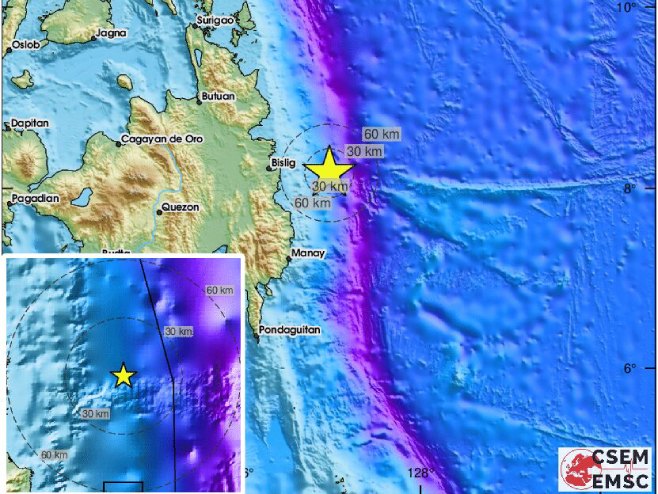 Земљотрес на Филипинима (Фото: EMSC) - 