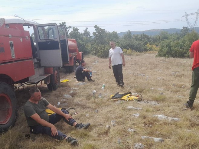 Ugašen požar kod sela Korita (foto: RTRS)