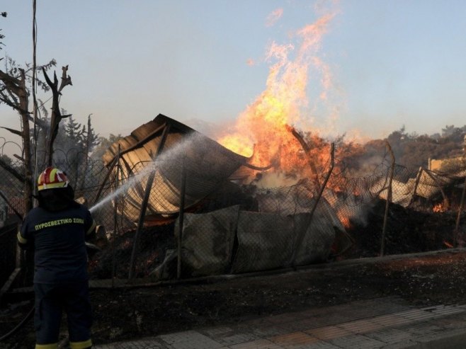 Пожари у Грчкој (фото: EPA-EFE/GEORGE VITSARAS) - 