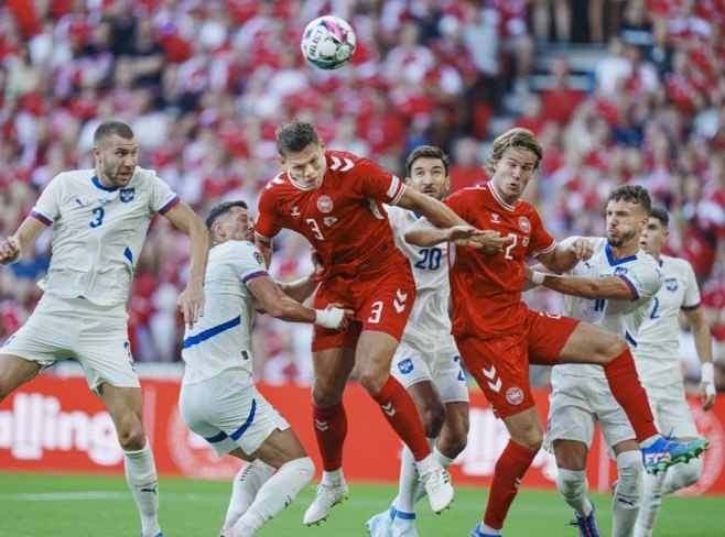 Utakmica, Danska - Srbija (foto: EPA-EFE/LISELOTTE SABROE DENMARK OUT) 