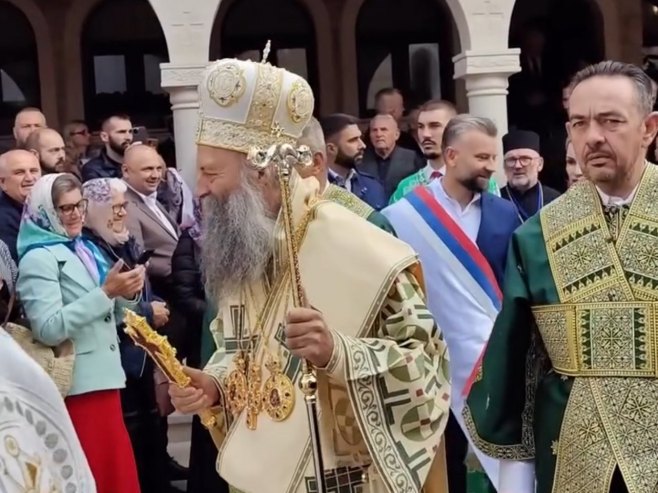 Патријарх Порфирије освештава Храм Светог Николаја Чудотворца (фото: instagram.com/patrijarh_porfirije) - 