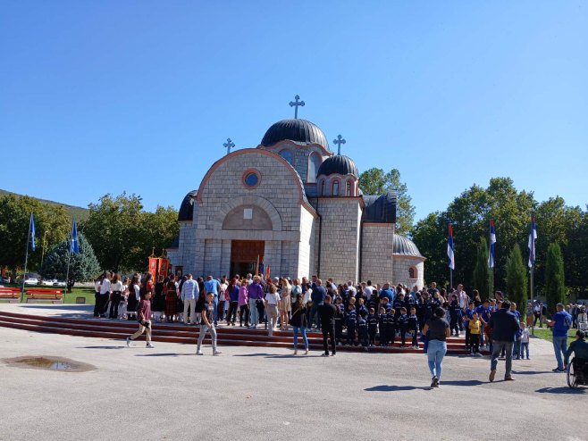 Општина Љубиње обиљежава крсну славу Рођење Пресвете Богородице - Фото: РТРС