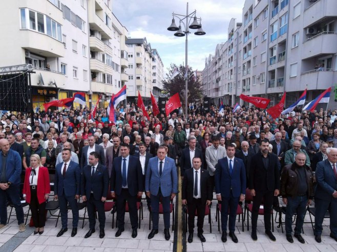 Додик на трибини у Источном Сарајеву - Фото: СРНА