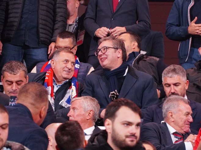 Milorad Dodik i Aleksandar Vučić (Foto: TANJUG/ VLADIMIR ŠPORČIĆ/ bs) - 