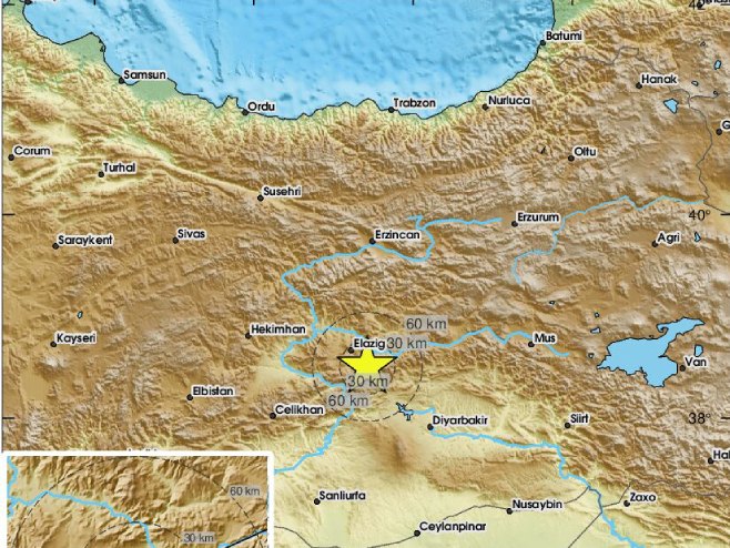 Земљотрес у Турској (Фото: x.com/LastQuake) - 