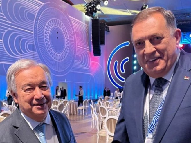 Milorad Dodik i Antonio Gutereš (foto: instagram.com/mdodik.official) 