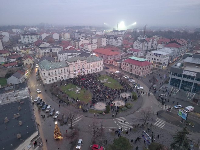 Protesti u Bijeljini (Foto: MUP Republike Srpske) 