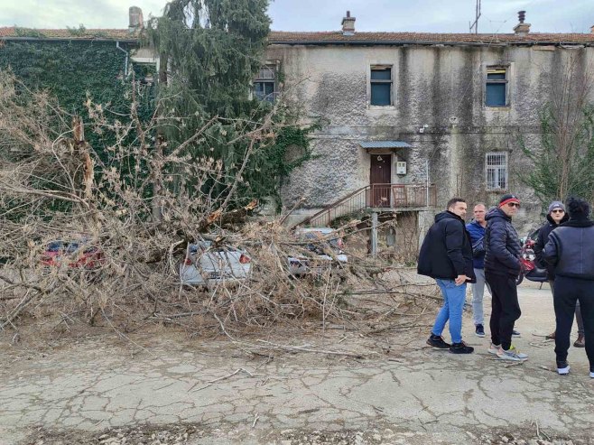 Vremenske neprilike u Trebinju (Foto: RTRS)