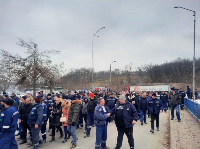 Protest radnika RiTE Ugljevik