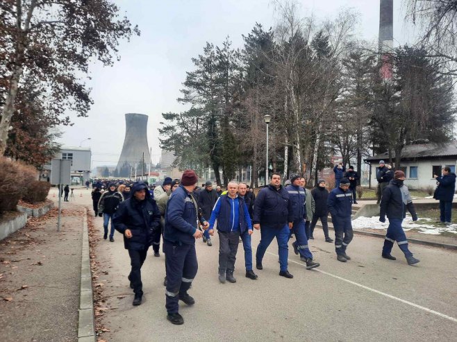 Protest radnika RiTE Ugljevik