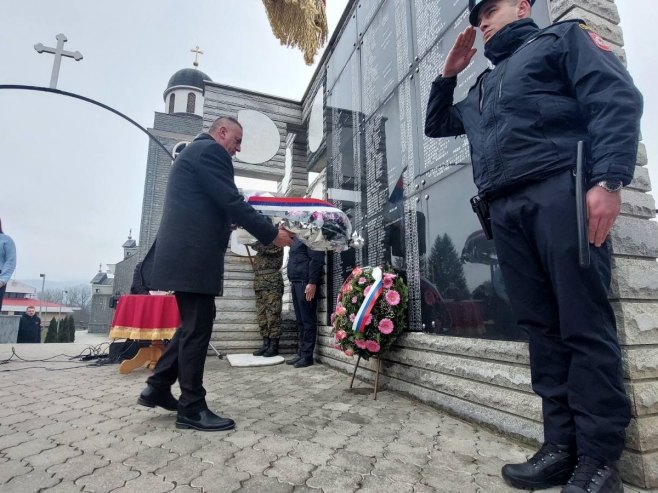 Polaganje vijenaca, Skelani (Foto: RTRS)