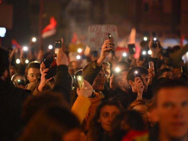 Ниш, протест (Фото: TANJUG/ DIMITRIJE NIKOLIĆ/ nr) - 