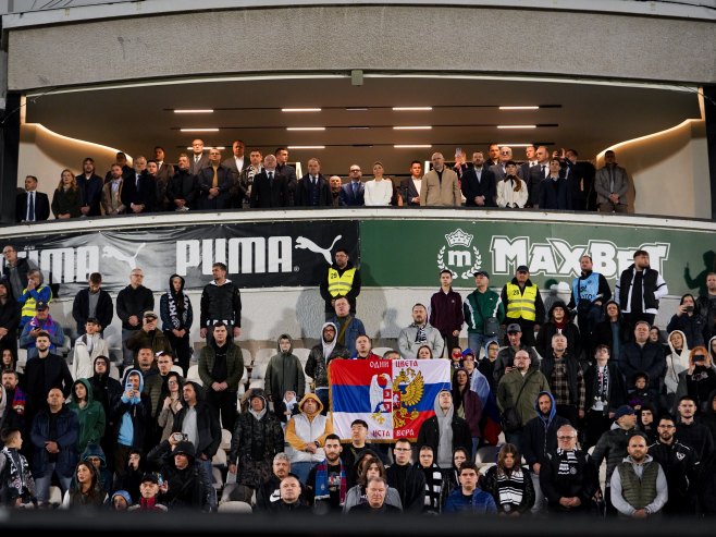 Navijači Partizana i CSKA (Foto: TANJUG/ JADRANKA ILIĆ/nr) 